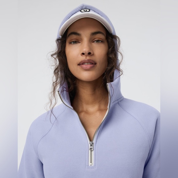 NWT Vuori Restore Half Zip Hoodie Women's Fleece Pullover Lavender Mist Medium‎ - Picture 4 of 14